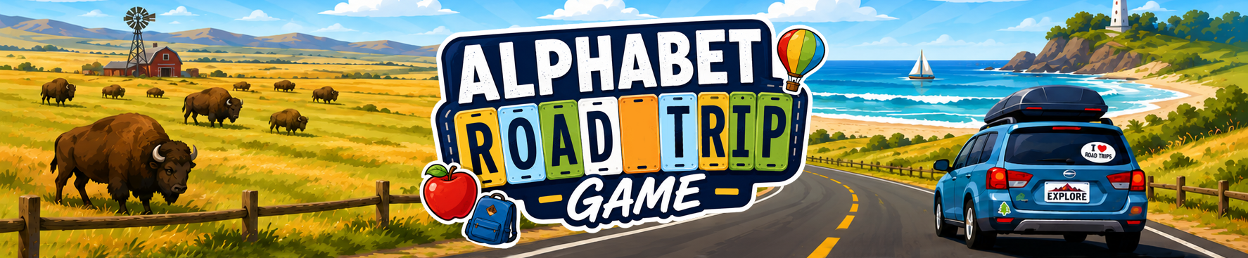 Alphabet Road Trip - Spot things A-Z