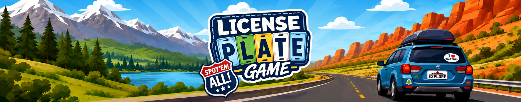 License Plate Game - Spot plates from all 50 states